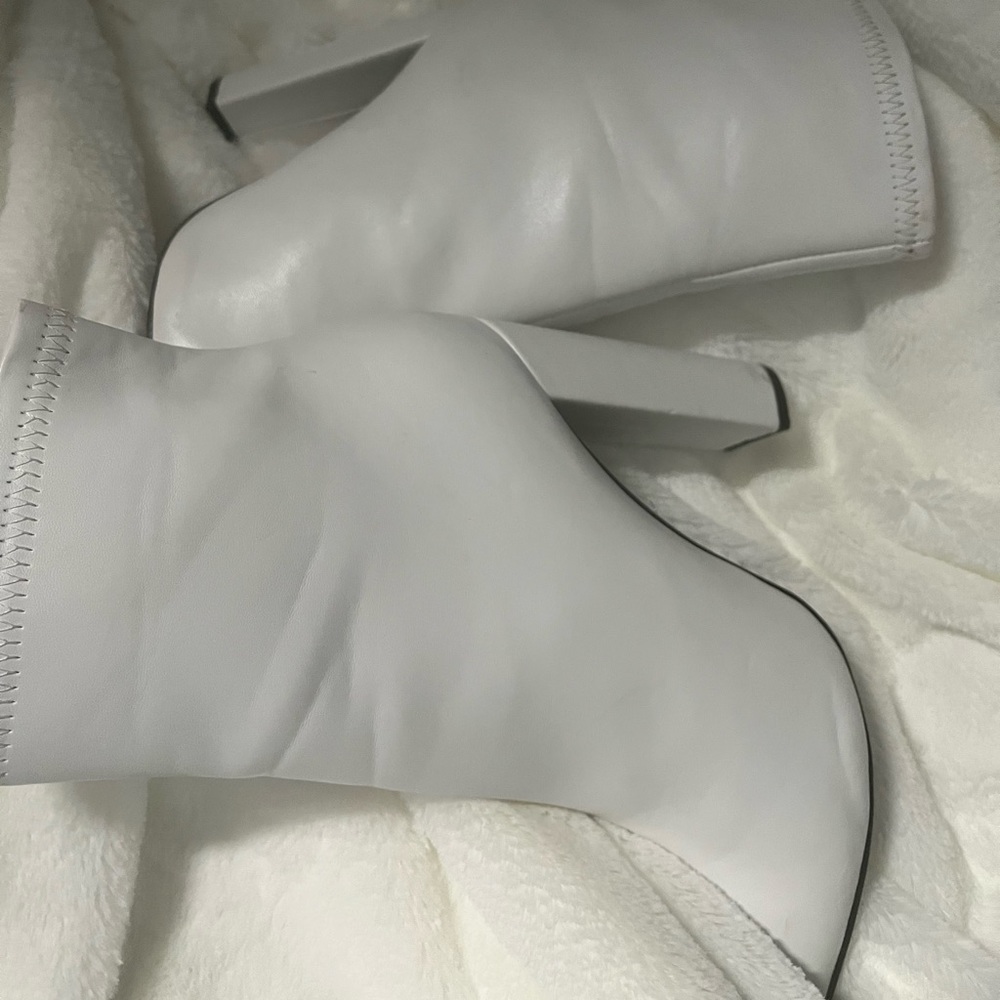 White Ankle Boots